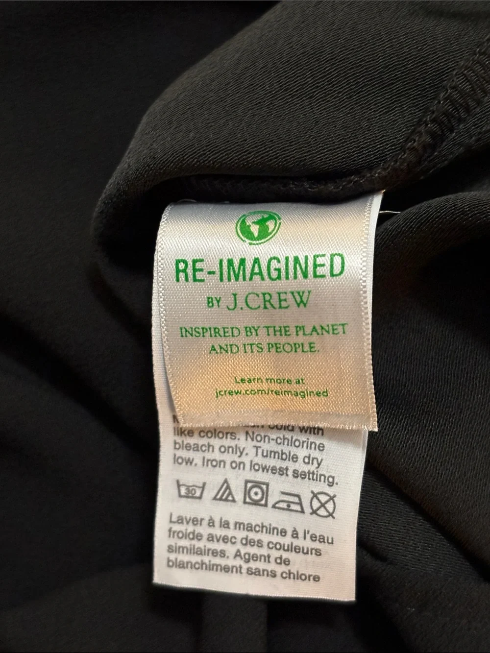 J. Crew Black Long-Sleeve Ruffle-Neck Blouse